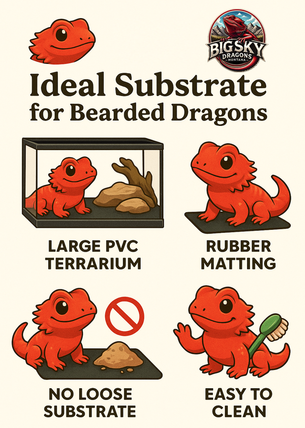 Ideal bearded dragon substrate options